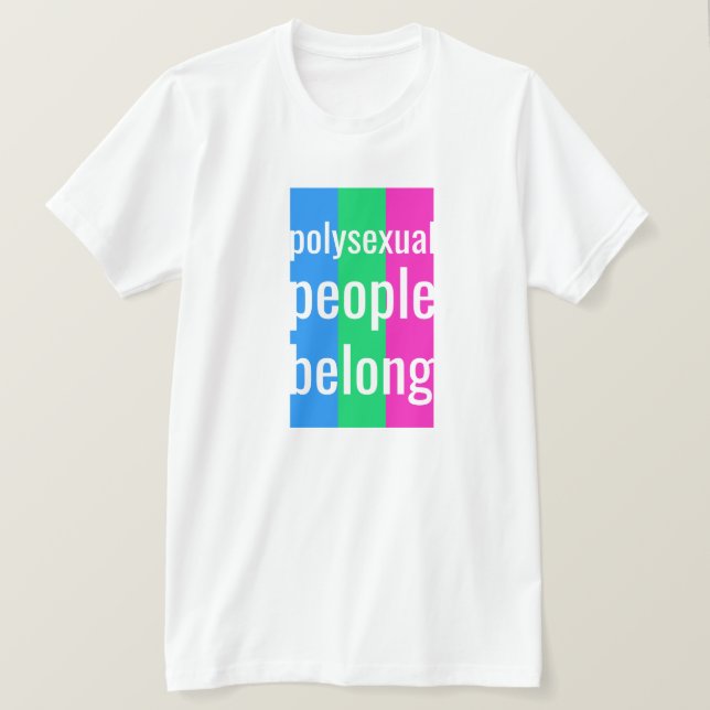 polysexuella människor tillhör T-Shirt (Design framsida)