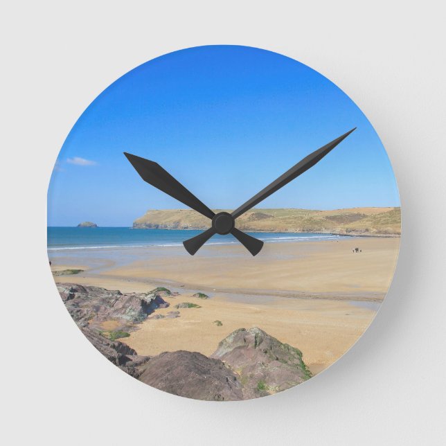 Polzeath Wall Clock Rund Klocka (Framsida)