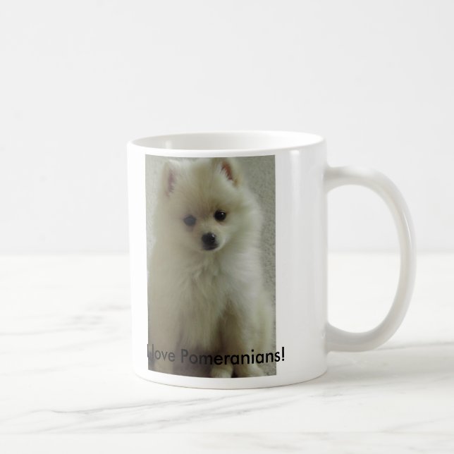pom älskar jag Pomeranians! Kaffemugg (Höger)