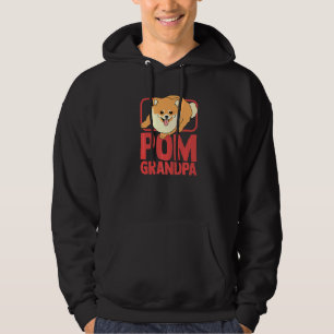 Pom Farfar Hundägare Pomeranian Hoodie