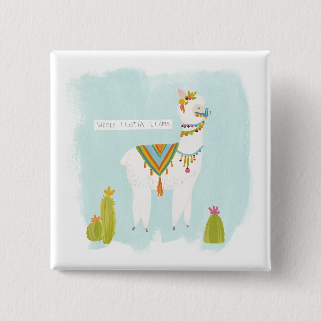 Pom Llama Rama - Hela Lotta Llama Knapp (Framsida)