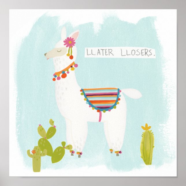 Pom Llama Rama-Llater Llosers Poster (Framsidan)