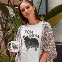 Pom Mamma Pommern Hund-Älskare