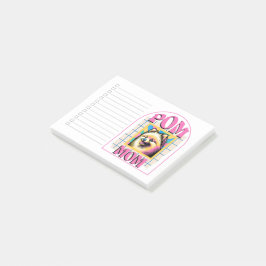 Pom Mom Hundmamma Present till Pomeranian-ägare Post-it Block