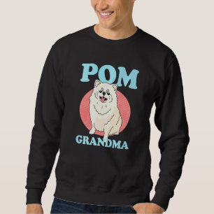 Pom Mormor Hundägare Pomeranian Lång Ärmad Tröja