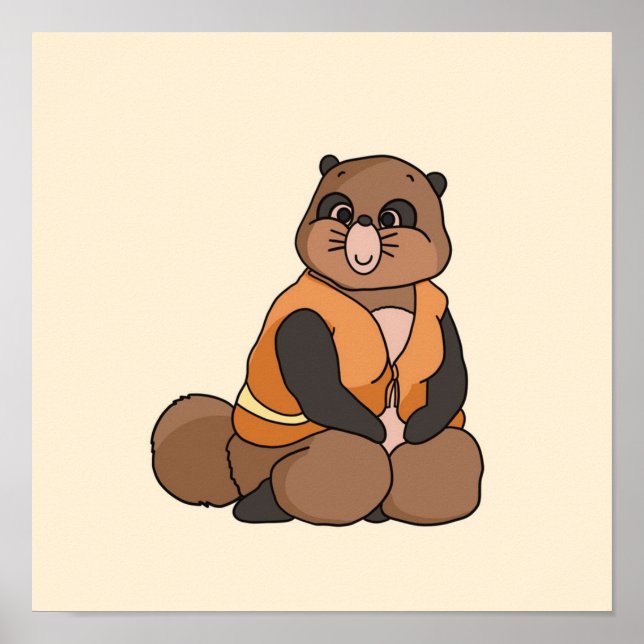 Pom Poko Movie Okiyo Poster (Framsidan)