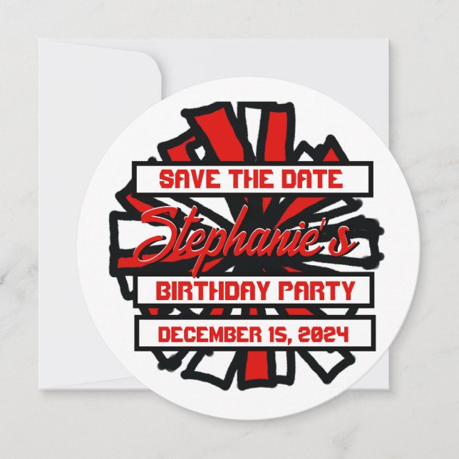 Pom Pom #8 Inbjudan (Framsida)