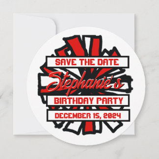 Pom Pom #8-inbjudan Inbjudningar