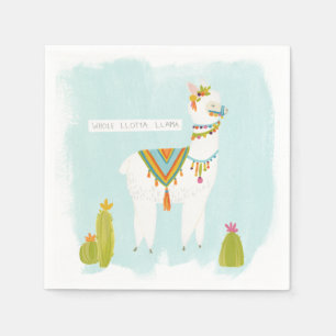 Pom Pom Llama Rama - Hela Lotta Llama Pappersservett
