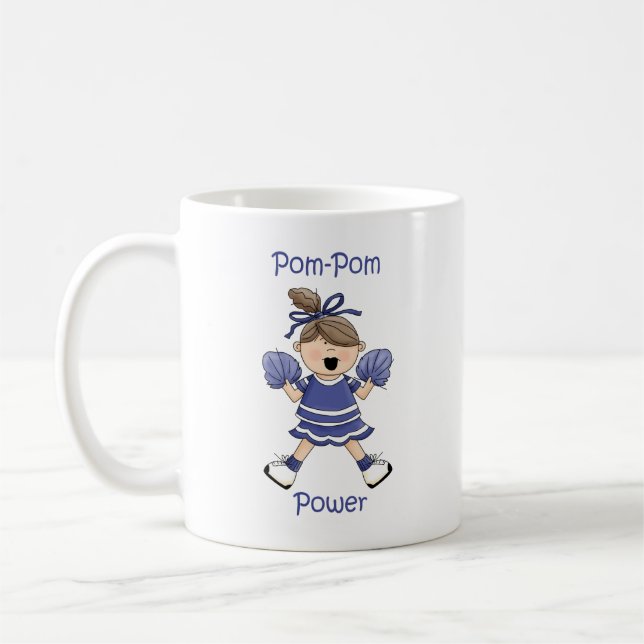 Pom-Pom Power Brunet Kaffemugg (Vänster)