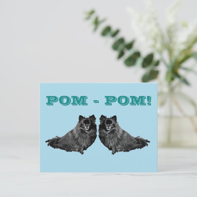 POM - POM  VYKORT (Stående Fram)
