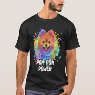 Pom Power Pommern Pommern Humor Leksak Röntdjur P T Shirt