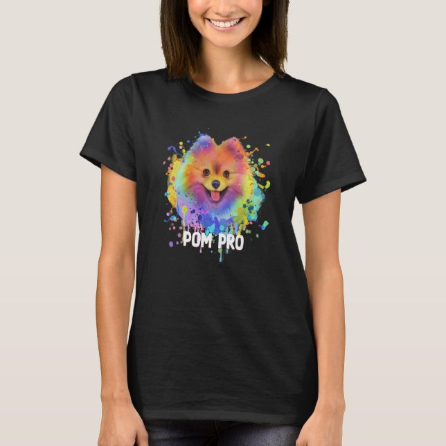 Pom Pro Pommern Humor Pom Animal Pun Hund 1 T Shirt (Framsida)