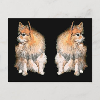 Pom som väntar på Santa #2 Helg Vykort