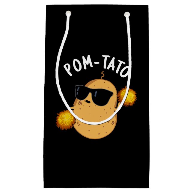 Pom-tato Funny Potato Pun Mörk BG (Framsidan)