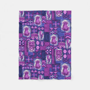 Pomaika’i Tiki Hawaiian Vintage Tapa Fleecefilt