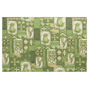 Pomaika’i Tiki Hawaiian Vintage Tapa Tyg