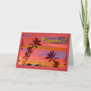 Pomaikai Lycka till på Hawaiianska med Handflatan Kort