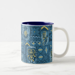 Pomaika'i Tiki hawaiansk vintageTapa Två-Tonad Mugg