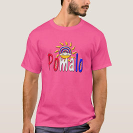 Pomalo - Kroatisk avslappning med Sol och regnbåge T Shirt