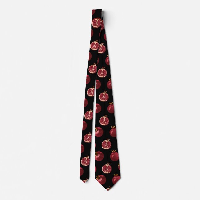 Pomegranat Black Neck Tie Slips (Baksida)