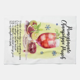 Pomegranat Champagne PunchRecipe - juldesign Kökshandduk