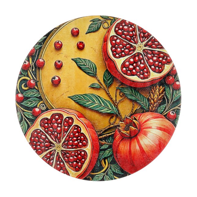 Pomegranat Elegance Art-utskrift (Framsidan)