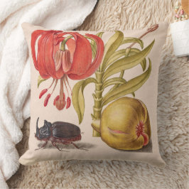 Pomegranat Flower, Fruit and Rhinoceros Beetle Kudde