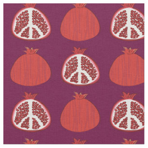 Pomegranat Fredstecken Frukt Tyg