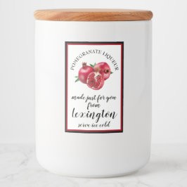 Pomegranat Liqueur Mini Flaska-etikett | Mat Etikett