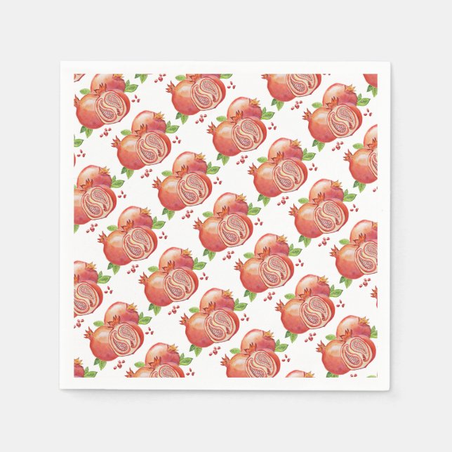 Pomegranat Lycklig Yalda Pappersservett (Framsidan)