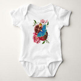 Pomegranat och Luna Moth Gender Neutral Onsie T Shirt