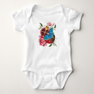 Pomegranat och Luna Moth Gender Neutral Onsie T Shirt