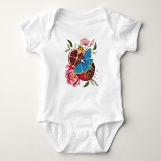 Pomegranat och Luna Moth Gender Neutral Onsie T Shirt