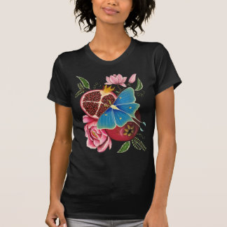 Pomegranat och Luna Moth Women's Basic T-Shirt