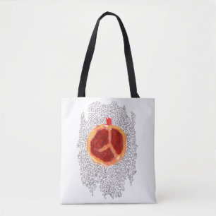 Pomegranat Tote Bag Tygkasse