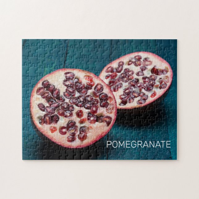 Pomegranat Vegan Fruit Gourmet Foodie Souvenir Pussel (Horisontell)