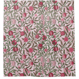 Pomegranat William Morris magenta Shower Curtain