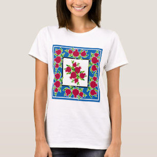 Pomegranatdekoration tillverkad i den Heliga marke T Shirt