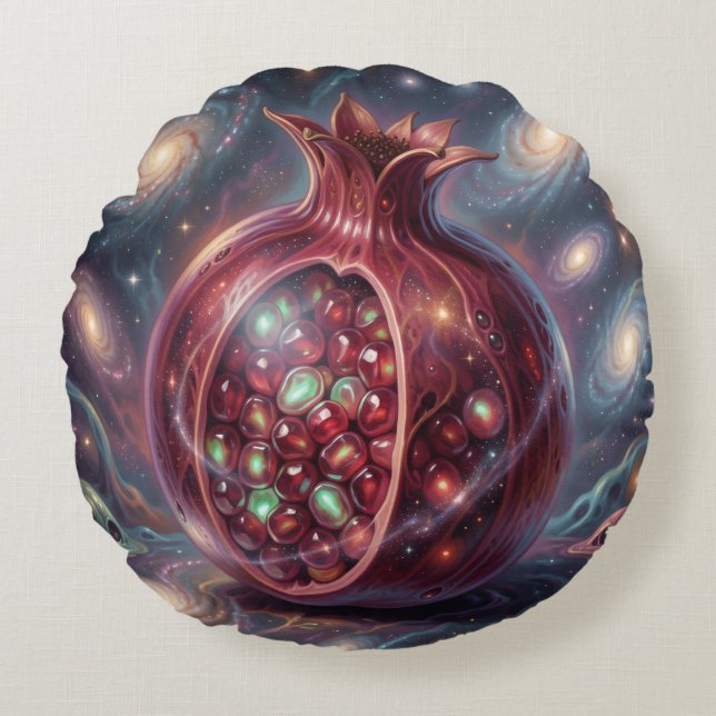 Pomegranate´8 Rund Kudde (Framsidan)