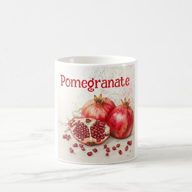 Pomegranate Coffee Mug Kaffemugg (Center)