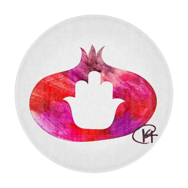 Pomegranate Hamsa Art (Framsidan)