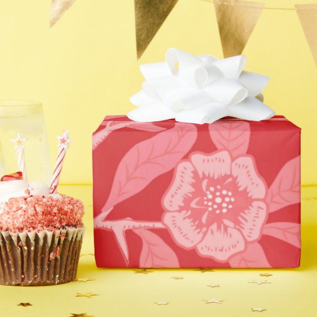 Pomegranate in Christmas Red Presentpapper (Födelsedagsfest)