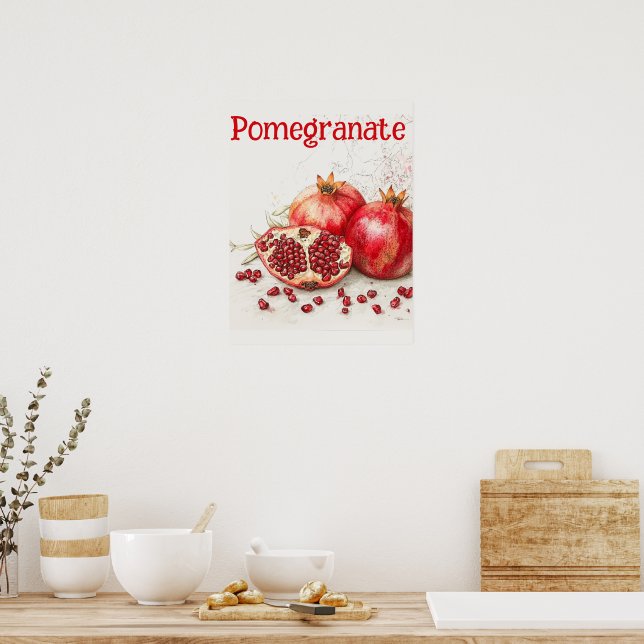Pomegranate Poster (Kök)