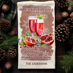 Pomegranate Punch julcocktailrecept Kökshandduk