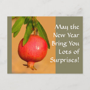 Pomegranate Rosh HaShana Helg Vykort