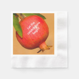 Pomegranate Rosh HaShana Pappersservett
