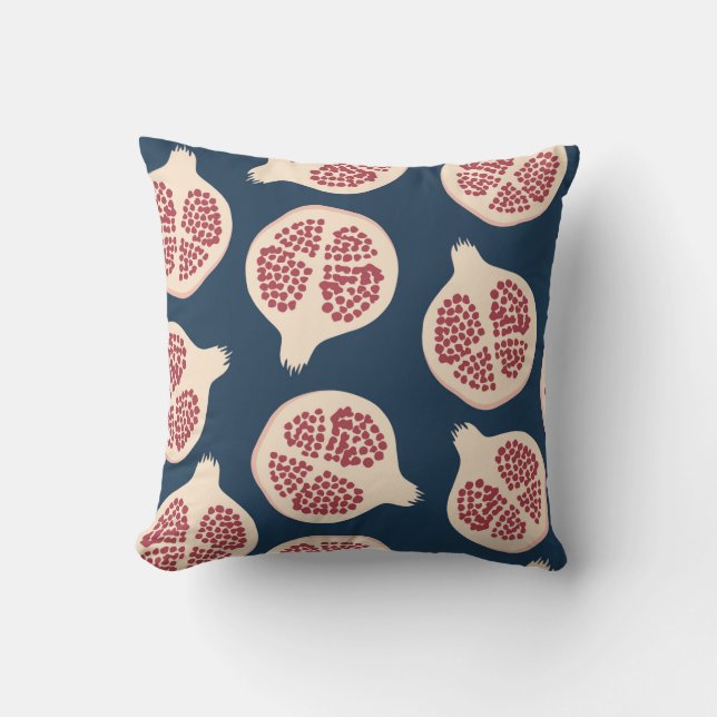 Pomegranate seamless pattern,background with pomeg kudde (Framsida)