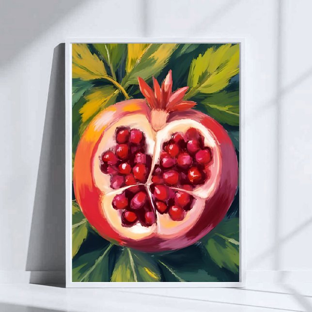 Pomegranate Seeds | Fruit Painting Poster (Skapare uppladdad)