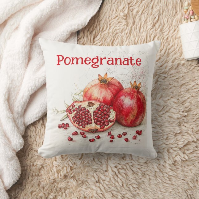 Pomegranate Throw Pillow Kudde (Filt)